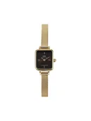 Zegarki męskie - Daniel Wellington Zegarek Quadro Mini Evergold Amber DW00100654 Złoty - miniaturka - grafika 1