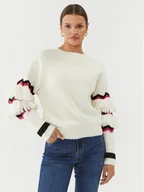 Swetry damskie - Silvian Heach Sweter GPA23183MA Écru Relaxed Fit - miniaturka - grafika 1