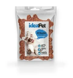 IdeaPet Kostki łosoś z ryżem 9cm 500g - przysmak dla psa - Przysmaki dla psów - miniaturka - grafika 1