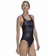 Stroje kąpielowe - 44 Kostium adidas Big Bars Suit HR4381 44 czarny - miniaturka - grafika 1