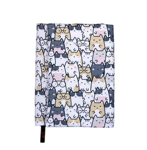 Etui Otulacz na książkę Cute Cat Large - Przybory szkolne Etui Otulacz na książkę Cute Cat Large - Przybory szkolne - miniaturka - grafika 1