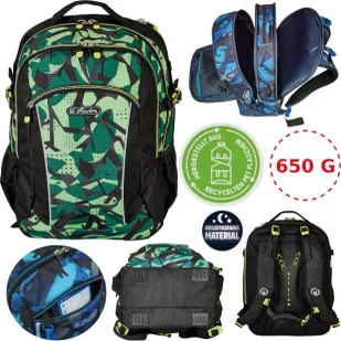 Herlitz Plecak szkolny Ultimate Camo - - Plecaki szkolne i tornistry - miniaturka - grafika 3