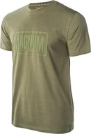 Koszulki męskie - Magnum KOSZULKA MAGNUM ESSENTIAL T-SHIRT 2.0 OLIVINE MELANGE S - miniaturka - grafika 1