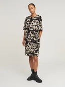 Sukienki - G-Star Sukienka w kolorze czarno-beżowym - miniaturka - grafika 1