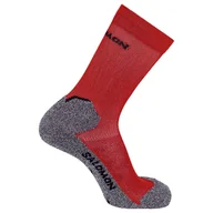 Skarpetki sportowe męskie - SALOMON Speedcross Crew fiery red/biking red EU 45-47 - miniaturka - grafika 1