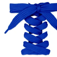 Akcesoria obuwnicze - Niebieskie sznurówki do obuwia płaskie sznurowadła 11mm dł 150cm chabrowe - miniaturka - grafika 1