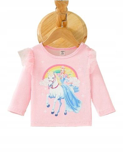 SHEIN BLUZKA DZIECIĘCA RÓŻOWA NADRUK 86cm ŁRC