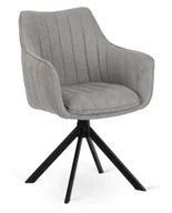 Krzesła - Obrotowe szare krzesło tapicerowane N2-T75 - miniaturka - grafika 1