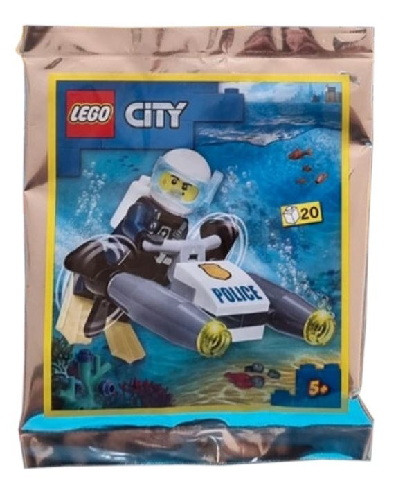 LEGO City Zestaw - Police Diver with Underwater Scooter 952208 polybag klocki