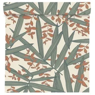 Tapety - Tapeta Liście 690026 zielona winylowa na flizelinie - miniaturka - grafika 1