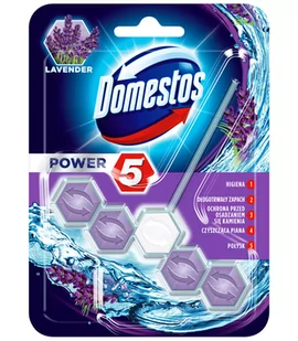Domestos Power 5 Lavender Kostka zapachowa do toalet 55g 8710908879104 - Środki do WC - miniaturka - grafika 1