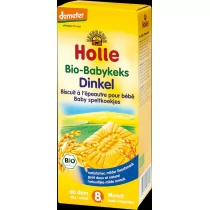 Holle Baby Keksy orkiszowe dla dzieci BIO 150 g - Desery dla dzieci - miniaturka - grafika 1