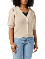 Swetry damskie - Peppercorn Damski sweter Destina Cardigan, szary (Feather Gray), XXL - miniaturka - grafika 1