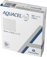 Apteczki i materiały opatrunkowe - Opatrunek ze srebrem Aquacel Ag (ConvaTec) - miniaturka - grafika 1