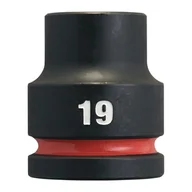 Klucze i nasadki - Milwaukee nasadka udarowa 19 mm 3/4" 6-kątna Shockwave krótka metryczna 4932480362 - miniaturka - grafika 1
