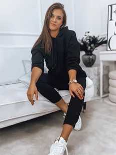 Komplet damski dresowy KSENIIA PREMIUM czarny Dstreet AY0707-L - Dresy damskie - miniaturka - grafika 1