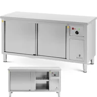Piece, kotły  i płyty grzejne gastronomiczne - Szafa grzewcza podgrzewacz do talerzy 30-80 C 160 x 60 x 85 cm 2.4kW - miniaturka - grafika 1