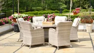 Meble ogrodowe - Meble z technorattanu BARCELONA Beige - miniaturka - grafika 1