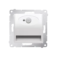 Oprawy, klosze i abażury - Oprawa oświetleniowa LED Kontakt-Simon 54 DOSCA.01/11 z czujnikiem ruchu światło białe zimne 5900K 230V AC biała  - miniaturka - grafika 1