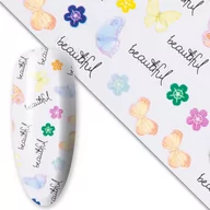 Ozdoby do paznokci - Folia transferowa Butterflies 100 cm Nr 8 - miniaturka - grafika 1