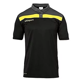 Koszulki męskie - Uhlsport Męska koszulka polo Offense 23 Polo Shirt, czarny/antracyt/limonkowy anioł, 5XL, 100221323 100221323 - grafika 1