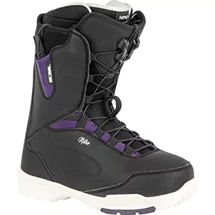 Nitro Damskie deski snowboardowe Scala TLS '23 All Mountain Freeride Freestyle system szybkiego sznurowania Boot Snowboardboot, Black-Purple, MP 24,5 // EU 38 // US 7 - Buty snowboardowe - miniaturka - grafika 1