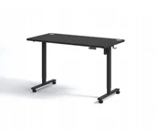 Biurka gamingowe - Black Point IBUKI 140cm Regulacja wysokości Czarny - miniaturka - grafika 1