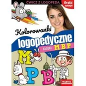 Pedagogika i dydaktyka - Martel Kolorowanki logopedyczne Głoski M B P z naklejkami - miniaturka - grafika 1