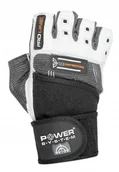 Rękawice do ćwiczeń - POWERSYSTEM POWER-SYSTEM RĘKAWICZKI NO COMPRO-WHITE GREY-M - miniaturka - grafika 1