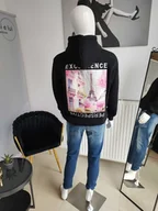 Bluzy męskie - Bluza z kapturem EXCELLENCE PARIS - czarny XXL - miniaturka - grafika 1