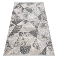 Dywany - Dywan REBEC nowoczesny frędzle 51192A - dwa poziomy runa krem / szary beżowy 240x330 cm - miniaturka - grafika 1