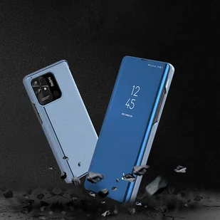 Clear View Case etui Xiaomi Redmi 10C pokrowiec z klapką czarne - Etui i futerały do telefonów - miniaturka - grafika 9