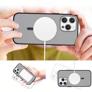 Etui matowe Alogy MagCase do MagSafe obudowa z pierścieniem magnetycznym do Apple iPhone 13 Pro Czarne - Etui i futerały do telefonów - miniaturka - grafika 11