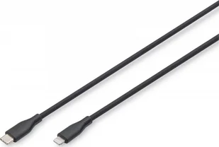 DIGITUS Kabel przyłączeniowy USB 2.0 typ C-Lightning silikonowy 2m S - Kable USB - miniaturka - grafika 1