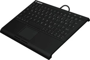KeySonic KSK-3211ELU (DE) klawiatura USB QWERTZ Niemiecki Czarny 60963 - Klawiatury - miniaturka - grafika 1