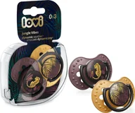 Smoczki uspokajające - Lovi Smoczek 0-3m 2 szt. Jungle Vibes Girl 22/901 Lovi - miniaturka - grafika 1