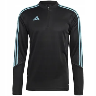 Bluza męska adidas Tiro 23 Club Training Top czarno-błękitna IC1580 M - Bluzy męskie - miniaturka - grafika 1