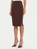 Spódnice - Rinascimento Spódnica ołówkowa CFC0125230003 Brązowy Slim Fit - miniaturka - grafika 1
