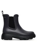 Kalosze damskie - Tommy Hilfiger Kalosze Rubber Flag Cleated FW0FW08637 Granatowy - miniaturka - grafika 1