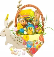 Zestawy upominkowe - Grawerkowo Kosz wielkanocny prezent WIELKANOC Święta GRAWER - miniaturka - grafika 1