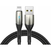 Kable USB - Baseus Kabel USB Horizontal LED Apple Lightning 100cm Black CALSP-B01 - miniaturka - grafika 1