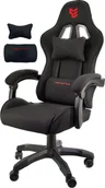 Fotele gamingowe - Fotel obrotowy gamingowy HERO ENZO BLACK FABRIC - miniaturka - grafika 1