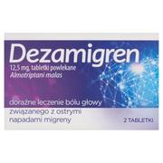 Leki przeciwbólowe - Dezamigren Tabletki powlekane 12,5 mg 2 sztuki - miniaturka - grafika 1