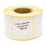 Papier do drukarek - Etykiety naklejki termiczne do zebry 50x30 1000SZT - miniaturka - grafika 1