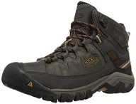Buty trekkingowe męskie - KEEN Męskie buty trekkingowe Targhee 3 Mid Height, Czarna oliwka/złoty brąz, 17 Wide - miniaturka - grafika 1
