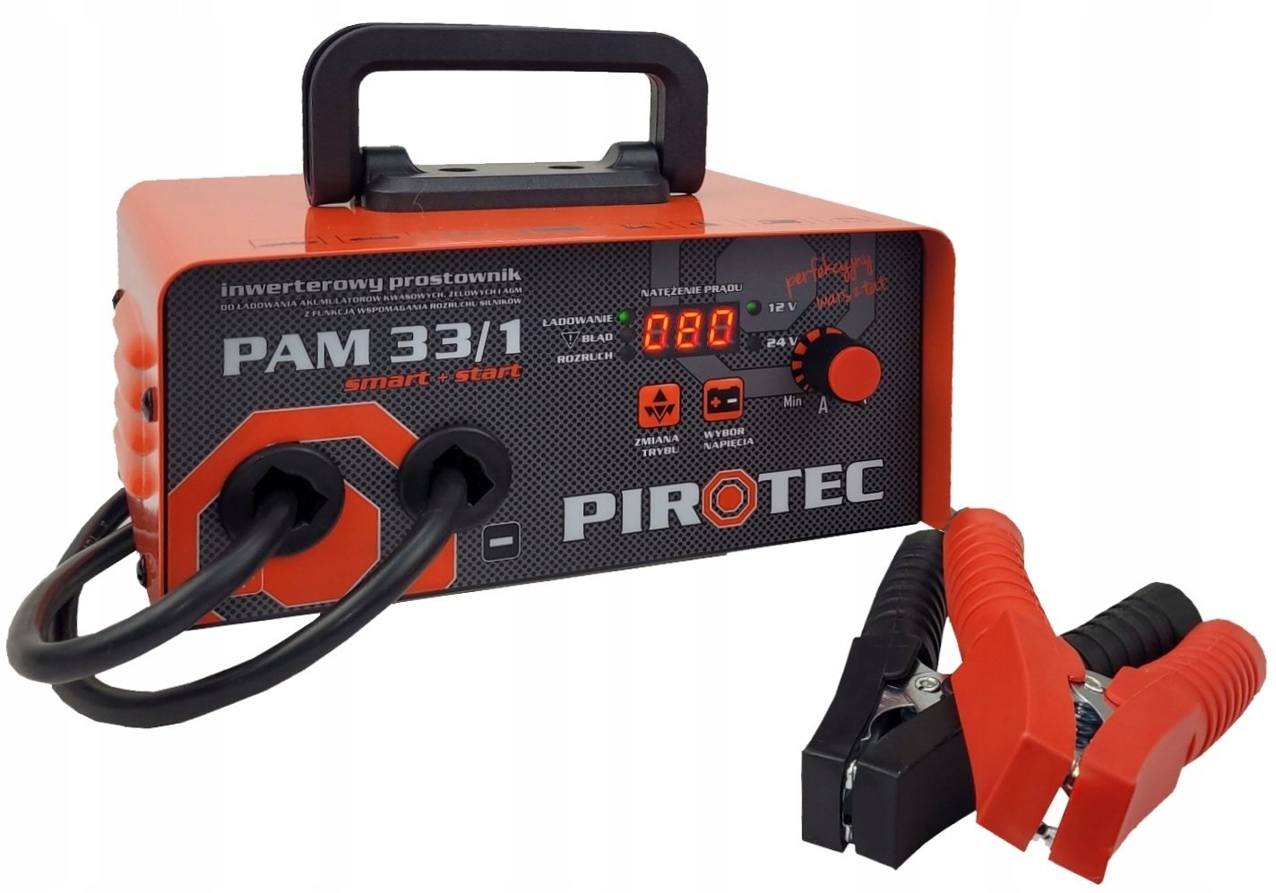 Pirotec Prostownik inwerterowy  12V/24V z rozruchem 150A SMART inteligentny