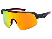 Okulary sportowe - Arctica Rowerowe okulary przeciwsłoneczne sportowe z czerwoną lustrzanką S-339B - miniaturka - grafika 1