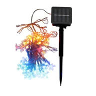 Lampy ogrodowe - Dekoracyjna lampa ogrodowa kwiatki FLORIS 0,12W RGB solarna 50 kwiatków - miniaturka - grafika 1