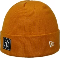 Czapki damskie - Czapka Beanie MLB Yankees Team Cuff by New Era, pomarańczowy, One Size - miniaturka - grafika 1