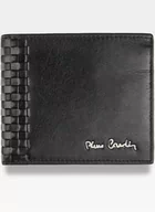 Portfele - Pierre Cardin, Portfel skórzany męski, Tilak39 8824, czarny, ochrona RFID, mały - miniaturka - grafika 1